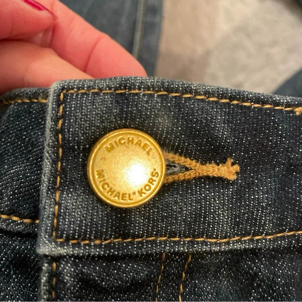 EUC Michael Kors Jeans Womens Dark Blue Izzy Skinny Jeans Size 6P Designer - Picture 6 of 9